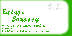 balazs somossy business card